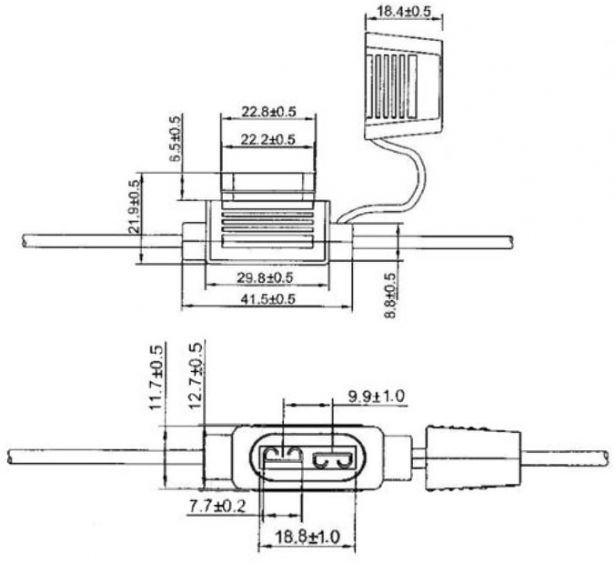 Fuse Holder - In Line, ATO, 35A