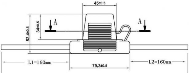 Fuse Holder - In Line, Maxi, 100A