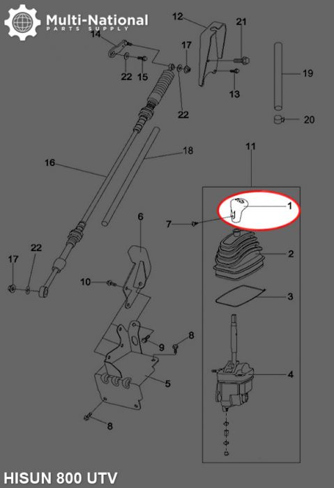 Shift Knob - 800cc, UTV, Hisun