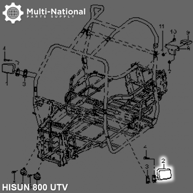 Mirror - Left, Hisun, UTV, 400-800cc
