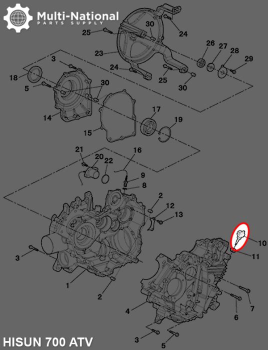 Dip Stick - Oil, Hisun, 500-700cc, ATV, UTV