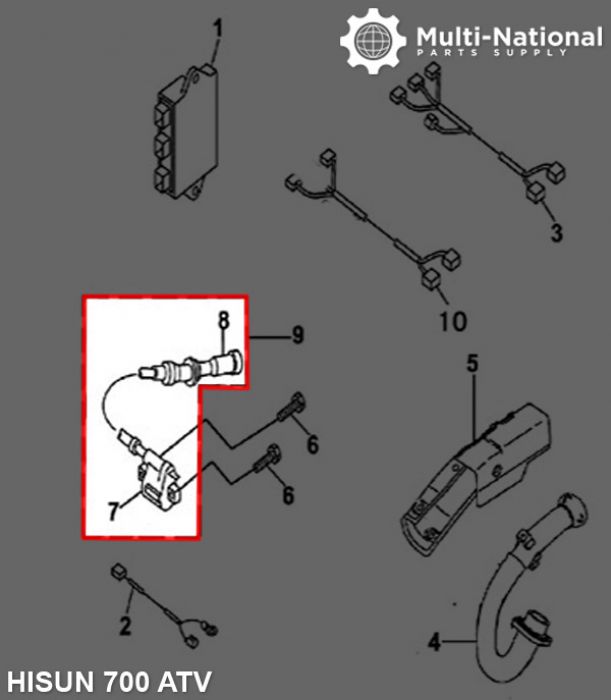 Ignition Coil - ATV, Hisun, 500-700cc