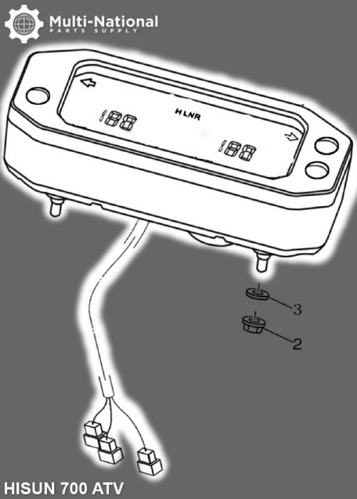 Combination Meter - Meter Assembley, ATV, Hisun, 500-700cc