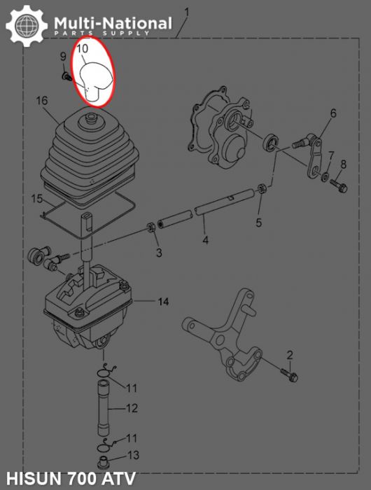 Shift Knob - ATV, Hisun, 500-700cc