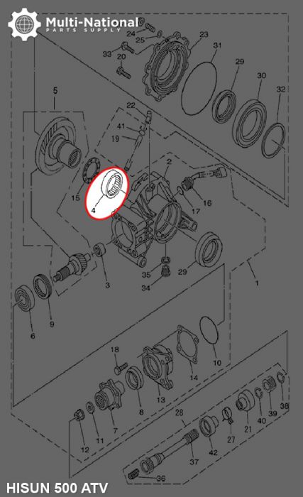 Bearing - 556720, 67x55x20, ATV, Hisun, 500-800cc, 1pc