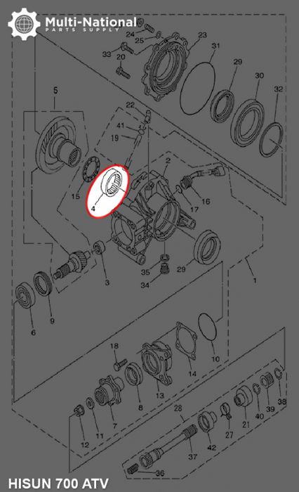 Bearing - 556720, 67x55x20, ATV, Hisun, 500-800cc, 1pc