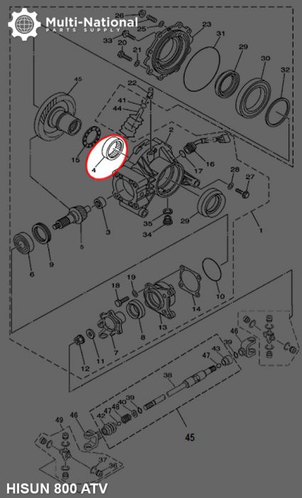 Bearing - 556720, 67x55x20, ATV, Hisun, 500-800cc, 1pc