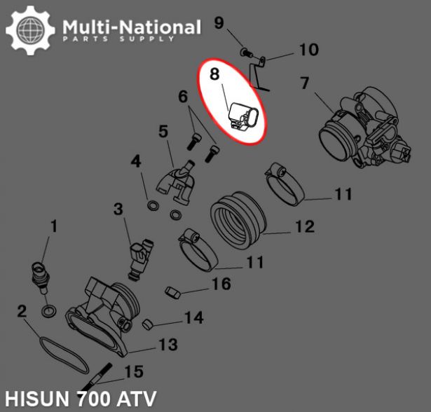 Intake Sensor - ATV/UTV, Hisun, 400-800cc