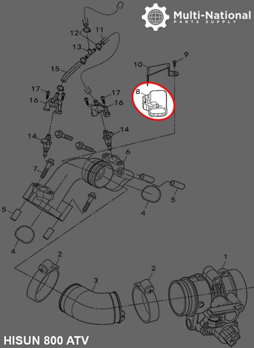 Intake Sensor - ATV/UTV, Hisun, 400-800cc