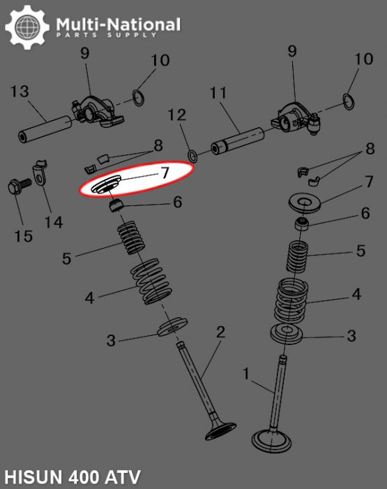 Valve Cotter Seat - ATV/UTV, Hisun, 400-500cc