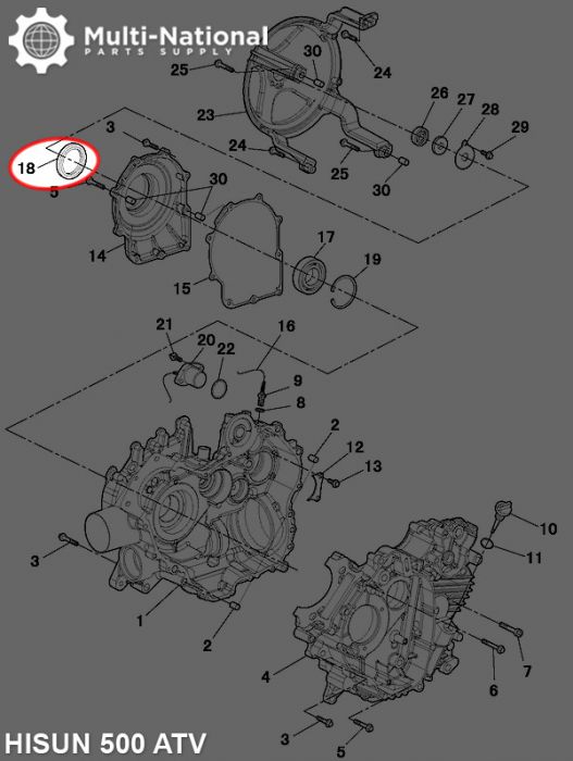 Oil Seal - 35mm ID, 65mm OD, 9mm Thick, ATV, Hisun, 500-700cc