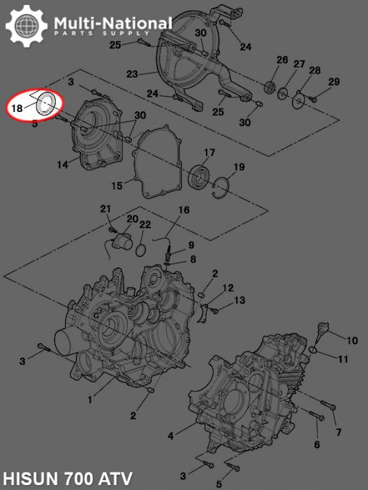 Oil Seal - 35mm ID, 65mm OD, 9mm Thick, ATV, Hisun, 500-700cc