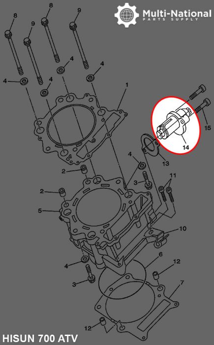 Timing Chain Adjuster - ATV, Hisun, 700-800cc