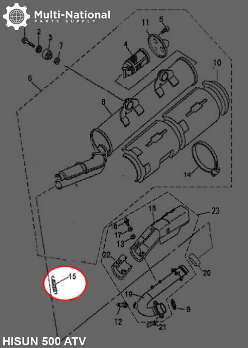 Spring - 2.5x14.5x62, ATV, Hisun, 400-800cc