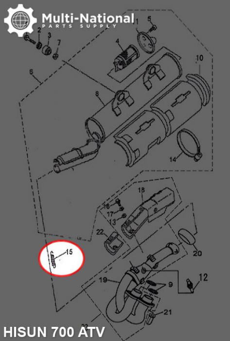 Spring - 2.5x14.5x62, ATV, Hisun, 400-800cc