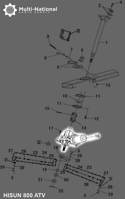 Electrical Power Steering - ATV, Hisun, 800cc