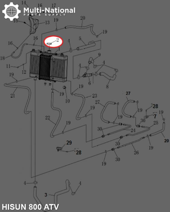 Rad Cap - ATV, Hisun, 400-800cc