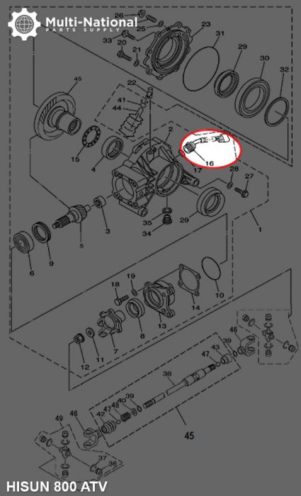 Speed Sensor - Hisun, 800cc, ATV/UTV