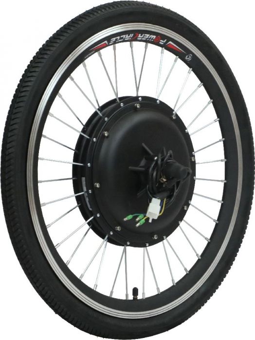 Bicycle Rim and Tire Set - 750W, 48V Hub, 22x1.75 Tire