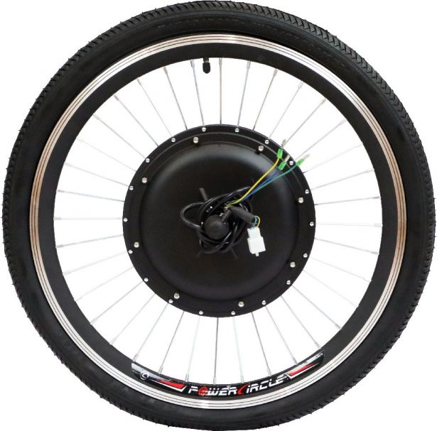 Bicycle Rim and Tire Set - 750W, 48V Hub, 22x1.75 Tire