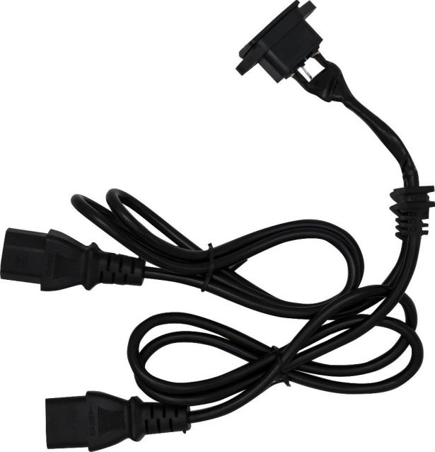 Charger Plug/Port - Electric Scooter, 3 Prong, 2 Wire