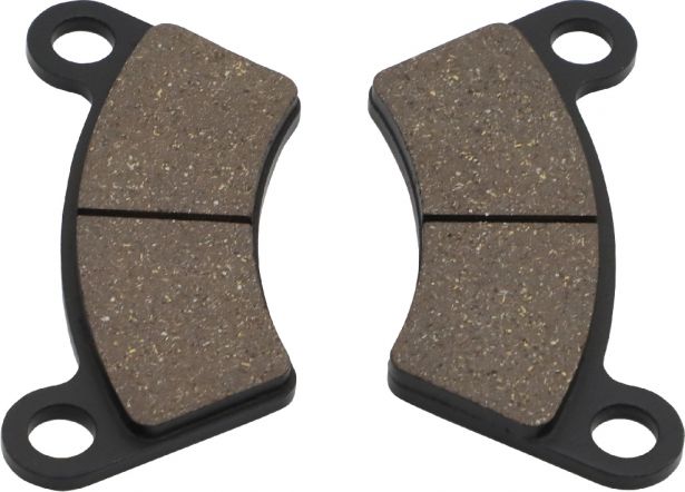 Brake Pads - Rear, 150cc to 400cc, ATV, 300cc, 2x4, 4x4 and 4x4 IRS (2pcs), Buyang, Feishen