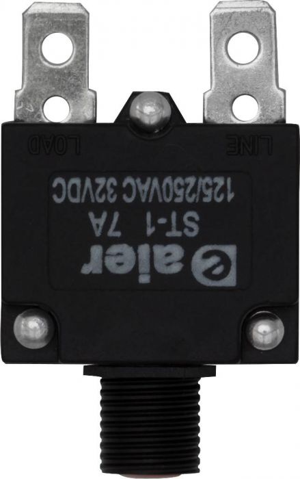 Circuit Breaker - Push Button, 7A, ST-1, 125/250VAC, 32VDC