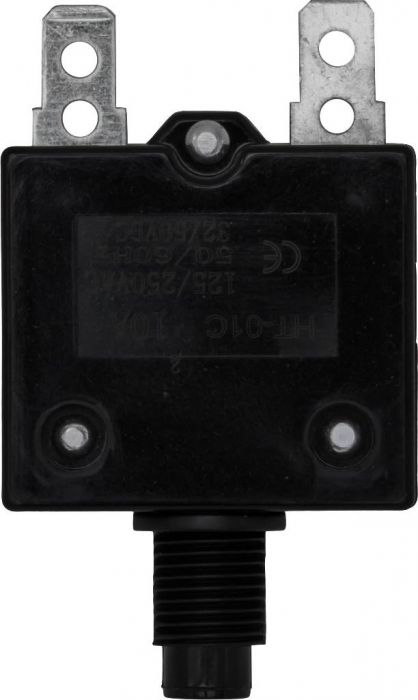 Circuit Breaker - Push Button, 10A, HT-01C, 125/250VAC, 32/50VDC