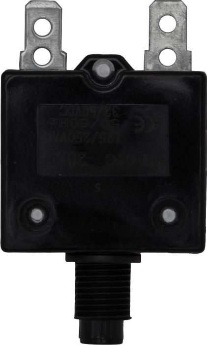 Circuit Breaker - Push Button, 20A, HT-01C, 125/250VAC, 32/50VDC