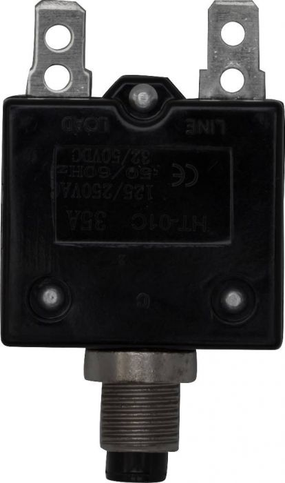 Circuit Breaker - Push Button, 35A, HT-01C, 125/250VAC, 32/50VDC