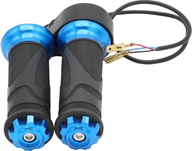 Hand Throttle - Twist Grip, Scooter, Blue (Set)