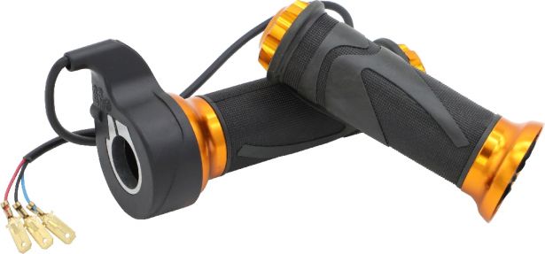 Hand Throttle - Twist Grip, Scooter, Gold (Set)