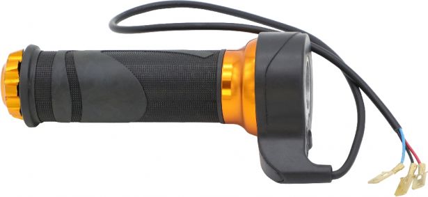 Hand Throttle - Twist Grip, Scooter, Gold (Set)