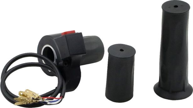 Hand Throttle - Twist Grip, Electric Scooter, 350W, 500W, 800W with Button(Set)