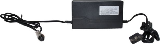 Charger - 24V, 3A, 3-Pin Inline Plug (Female DIN, GX16-3P)