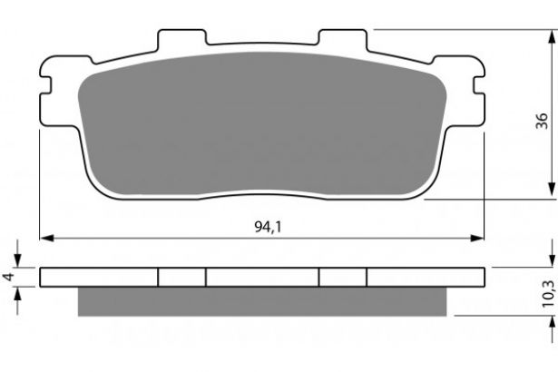 Brake Pads - FA427, 50cc to 250cc