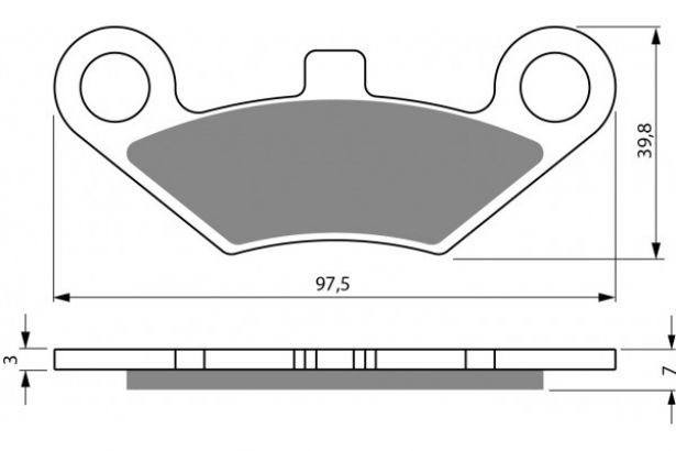 Brake Pads - FA453, 110cc-800cc, Tao Tao