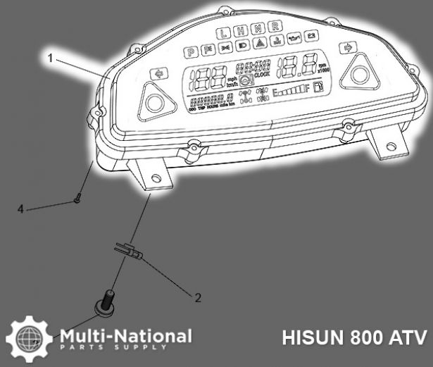 Meter Display - 800cc, ATV, Hisun