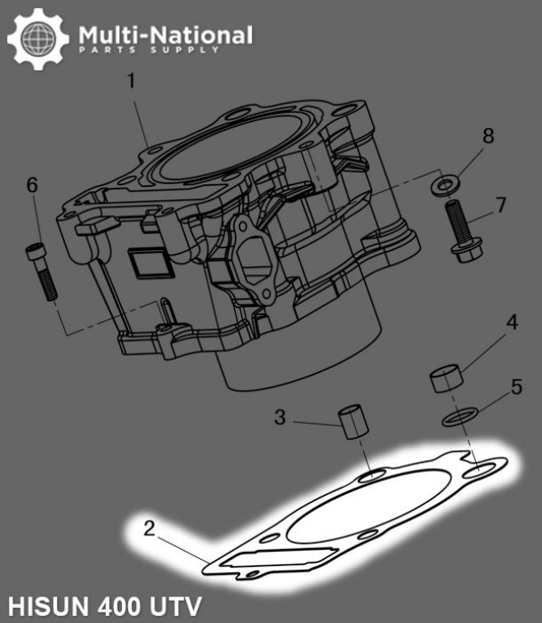 Head Gasket - Hisun, 400cc, ATV/UTV (1pc)