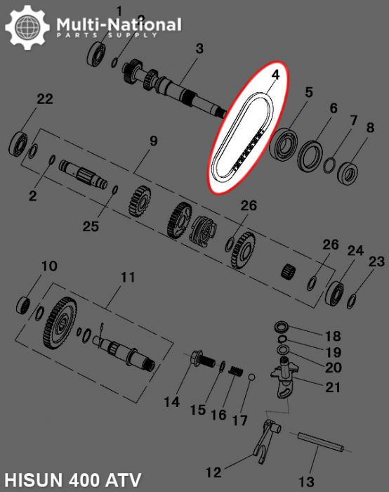 Chain - M9-9.25-34, Hisun, 400-700cc, ATV/UTV