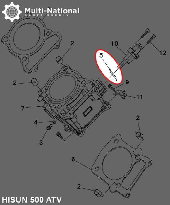 Tensioner Gasket - Hisun, 400-500cc, ATV/UTV