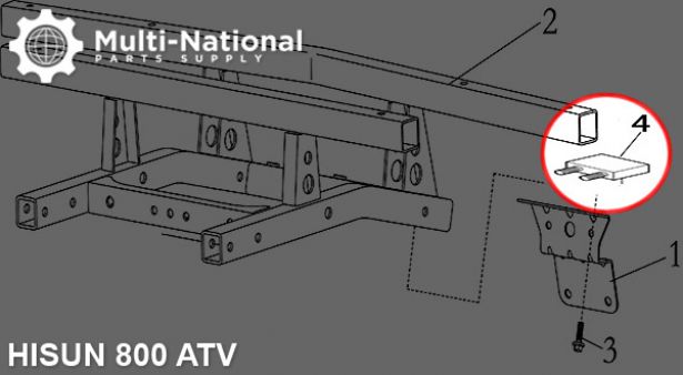 License Plate Lamp - Hisun, 800cc, ATV/UTV