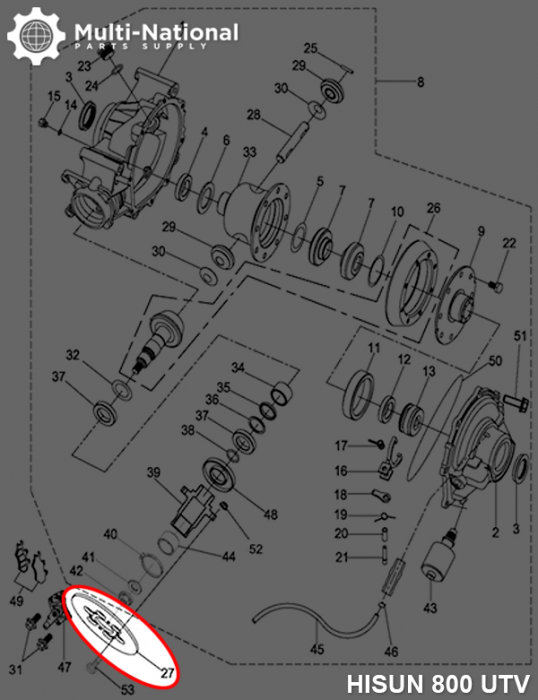 Brake Rotor - 6 Bolt 170mm 45mm Brake Disc, 400cc, Hisun, UTV