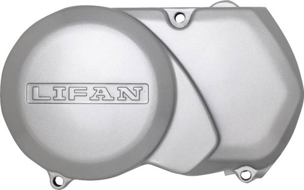 Engine Cover - 125cc Lifan, Left, Chrome