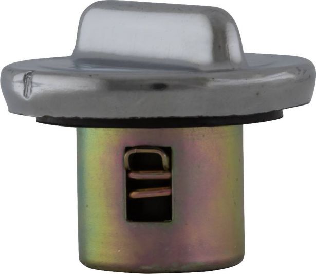 Fuel Tank Cap - Metal, Chrome