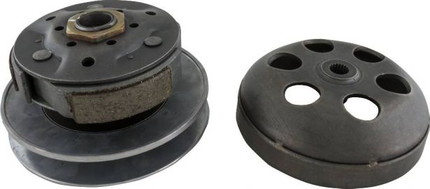 Clutch - Drive Pulley with Clutch Bell, CF250, CH250, 19 Spline