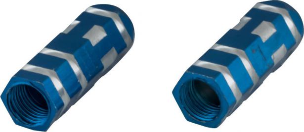 Valve Stem Caps - Blue