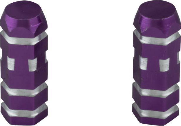 Valve Stem Caps - Purple