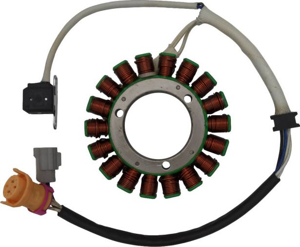 Stator - Magneto Coil, 18G, 5 Wire, 400cc, Jianshe