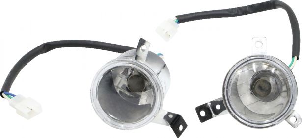 Front Light - 50cc to 250cc ATV, Utility Style, Set (2pcs)
